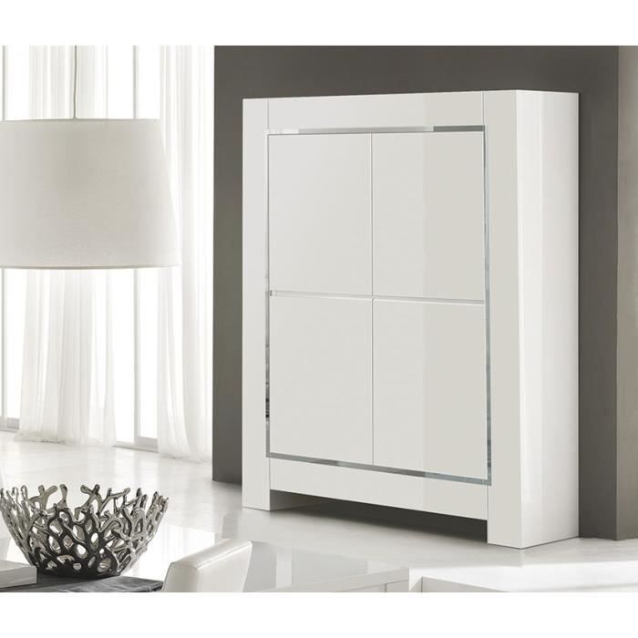 Buffet Haut Blanc Laque
