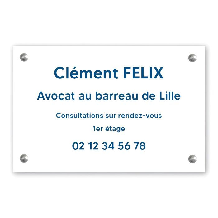 DECOHO - Gravure Laser Durable - 60x15 Mm, épaisseur 1