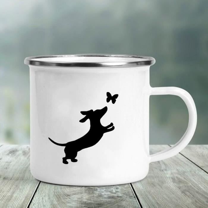 MoonWorks® Tasse En émail Anti-Noël Avec Inscription En