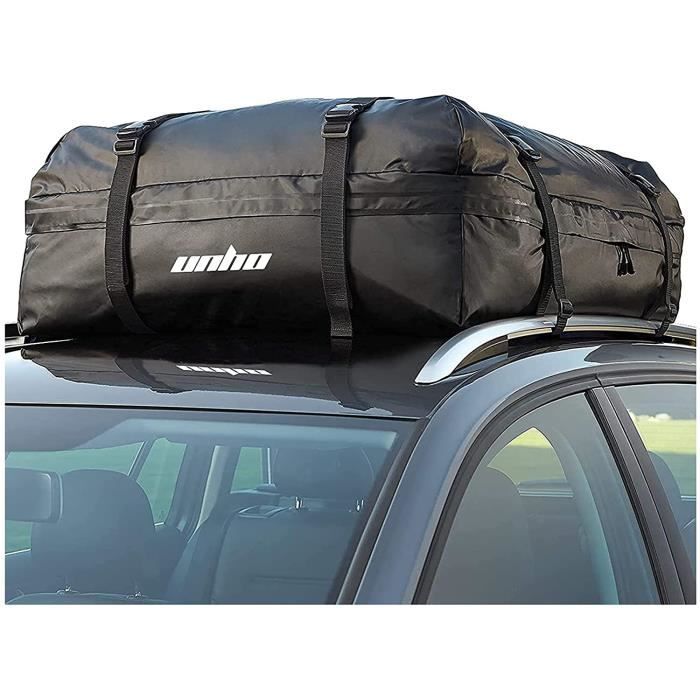  FE Active Coffre de Toit Voiture - Sac Etanche 100% Imperméable  Coffre de Toit Pliable Deluxe Porte-Bagages Rangement Voiture Coffre Souple  pour Voyages Voiture ou Camping-Car