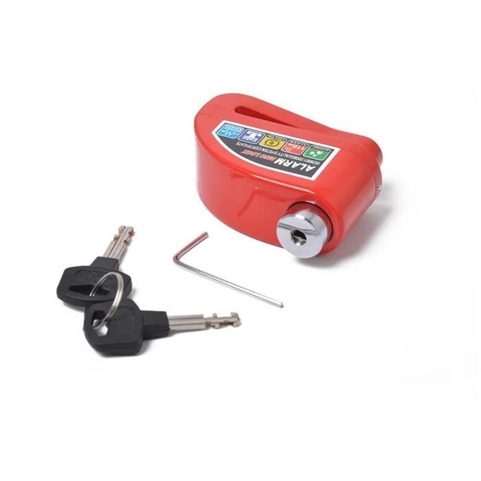 Antivol Moto à Disque Avec Alarme - Cadenas De Sécurité Pour Frein, Neuf
