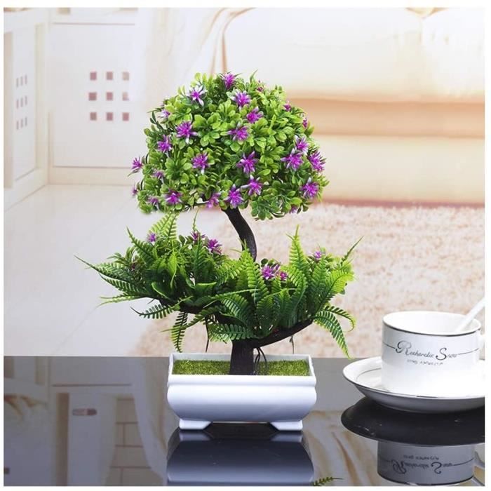 Arbre artificiel faux arbre décor plantes artificielles colorées bonsaï