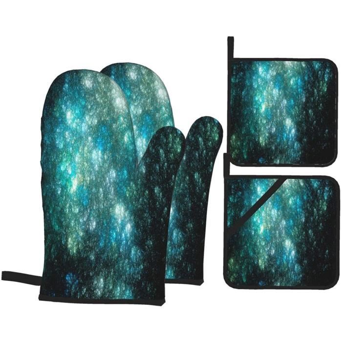 Set De 6 Gants Et Maniques En Silicone Résistant à 230°C - Pour Four, BBQ Et Pâtisserie