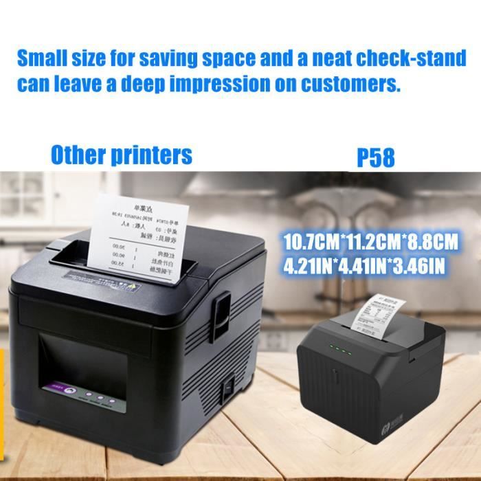 Toutes nos imprimantes,Mini imprimante thermique pour tickets de  caisse,58mm,Bluetooth,téléphone Porta- Add 3 Rolls-Prise de l'UE -  Cdiscount Informatique