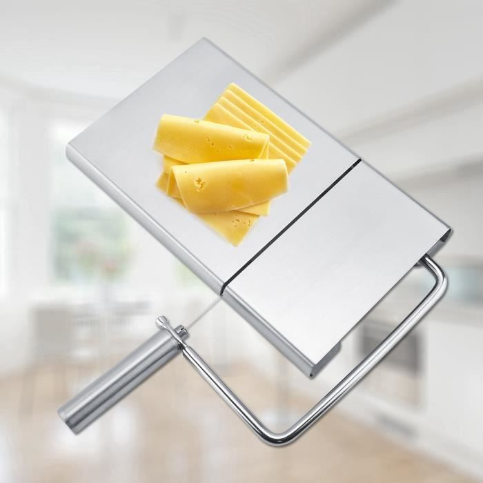 coupeur de beurre de jambon de fromage dacier inoxydable de ménage avec le fil de coupe Planche à découper de fromage outil de cuisine 