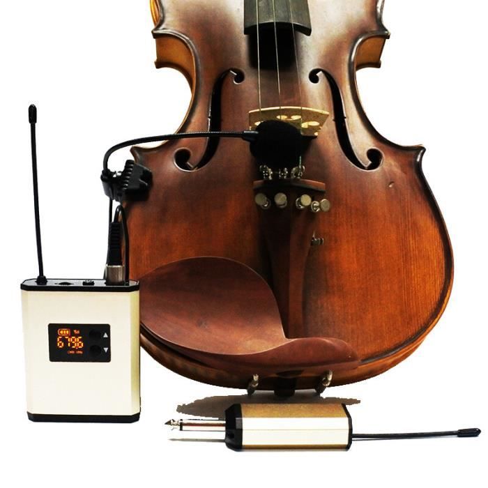 microphone,violon acoustique 4-4, clip sur microphone sans fil, instrument de recharge, système de micro sans fil[d690735055]
