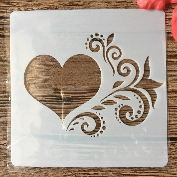 Pochoirs D'angle En Forme De Fleur - Pour Scrapbooking, Peinture, Déco Murale - Lavables Et Réutilisables - 11