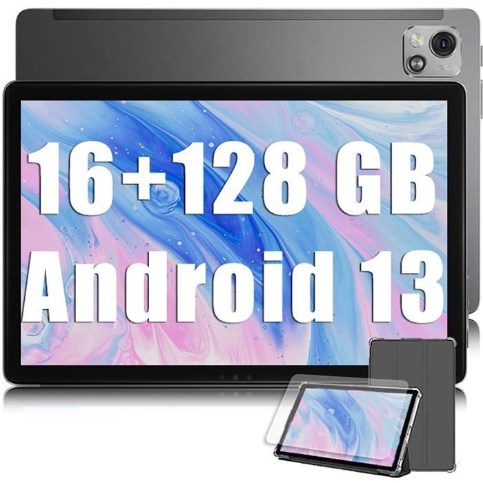 Blackview Tab 13 Pro Tablette Tactile Android 13 10.1 16Go+128Go-SD 1To 7680mAh(18W) 13MP+8MP 4GWiFiDual SIM Tablette PC – Gris