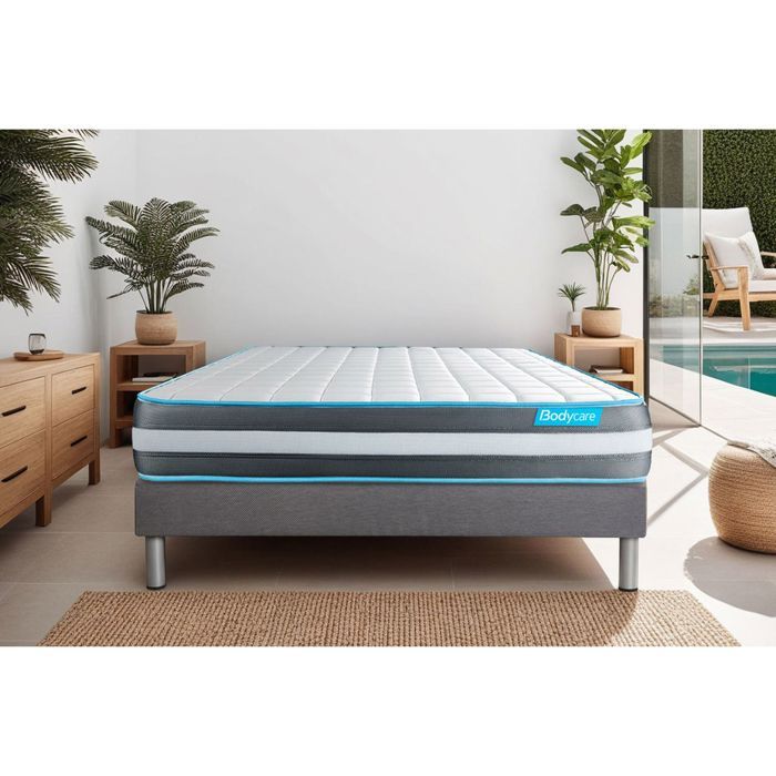 Ensemble BODYFORM 140x200 Mémoire de forme 3 zones