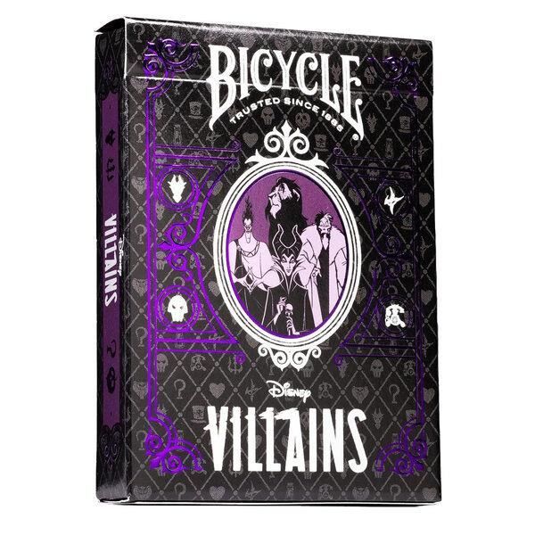 jeux de société-jeu de cartes - bicycle - ultimates vilains violet/vert