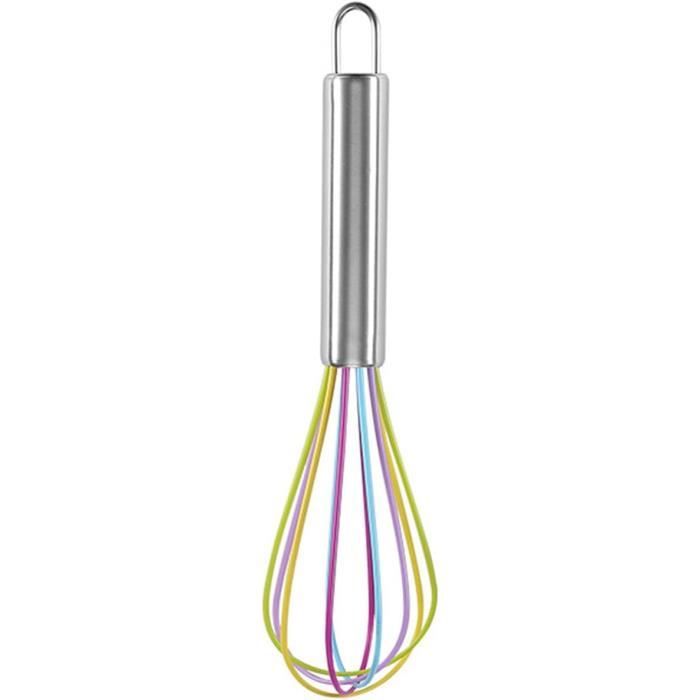 Fouet En Silicone 3 Pièces - Ustensile Cuisine Anti-Rayure Pour Œufs, Crèmes Et Sauces