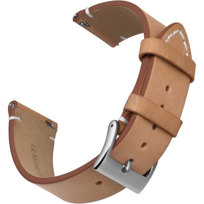 HORACE Bracelet Montre 24 mm en Caoutchouc FKM Premium – Souple, Étanche & Durable – Compatible avec Panerai Luminor Submersible Radiomir (Blanc