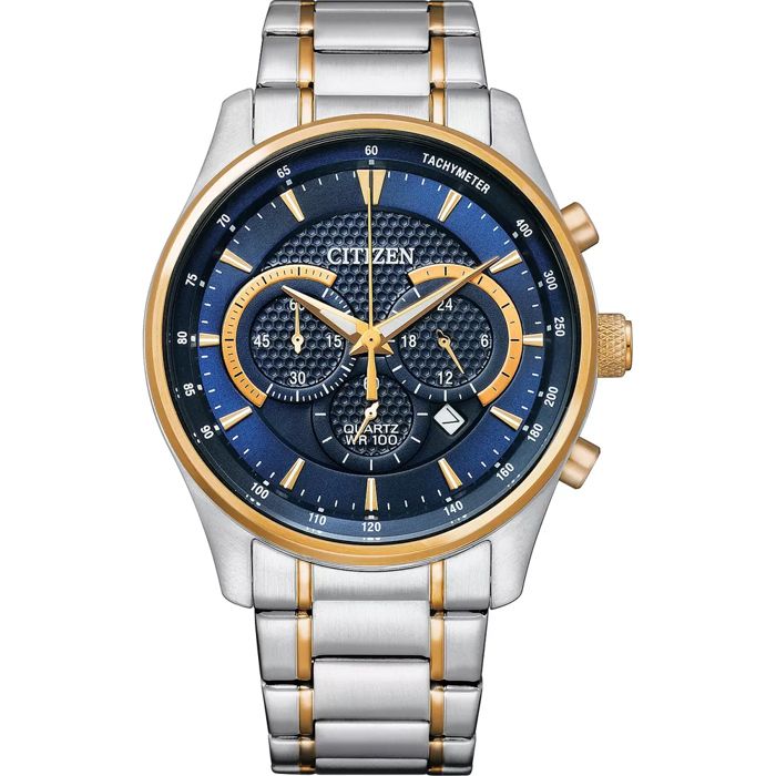 Montre CITIZEN - Hommes - AN8194-51L - Chronographe - Acier inoxydable Multicolore - 10 Atm