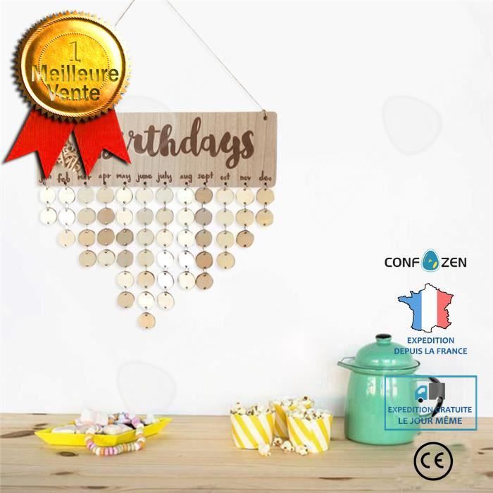 Calendrier De Compte à Jours Suspendu En Forme De Cœur – Déco Murale Réutilisable Pour Anniversaires, événements