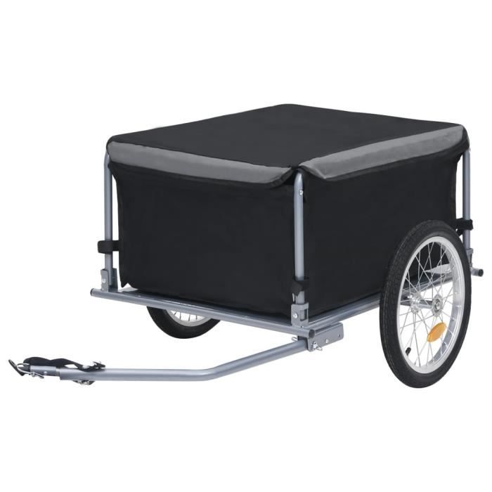COSTWAY Remorque de Vélo / Bicyclette 16 Chariot de Transport Pliable