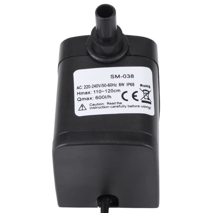 Mini Pompe à Eau Submersible 3-5V - Silencieuse, Sans Balais, Débit 120L/h, Pour Fontaines, Aquariums, Projets DIY