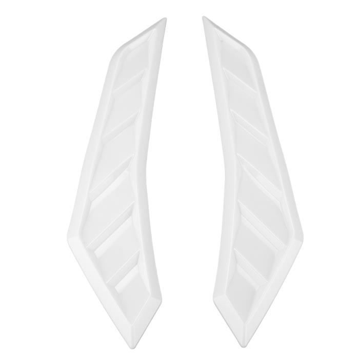 Akozon - Autocollant Prise D'air Universel Pour Capot Voiture - Décoratif, Noir - ABS & Grille Aluminium