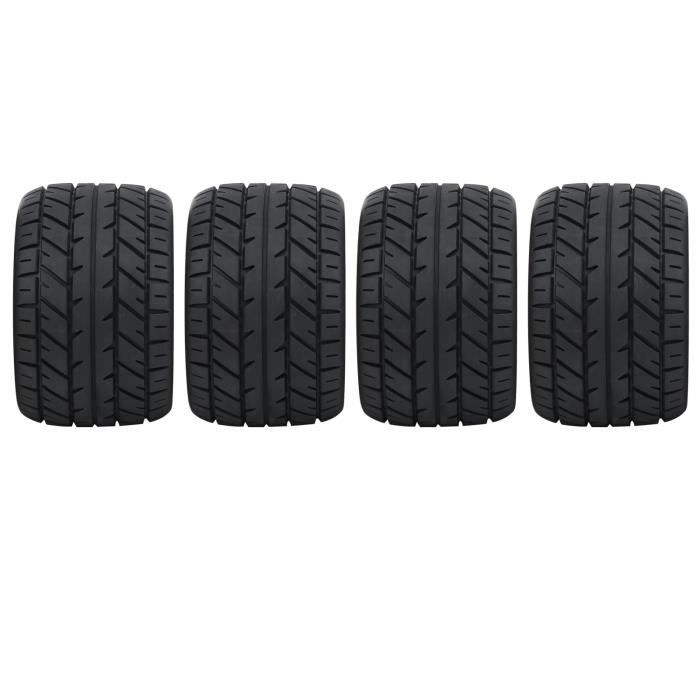 4 Pneus RC 1/10 Pour Buggy - Caoutchouc Avec Jantes Alliage - Compatible ZD Racing, Redcat, Traxxas - Remplacement