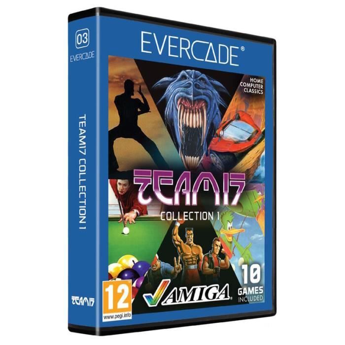 Console portable Evercade Team 17 Collection 1 Edition Collector Compatible Amiga 10 jeux inclus