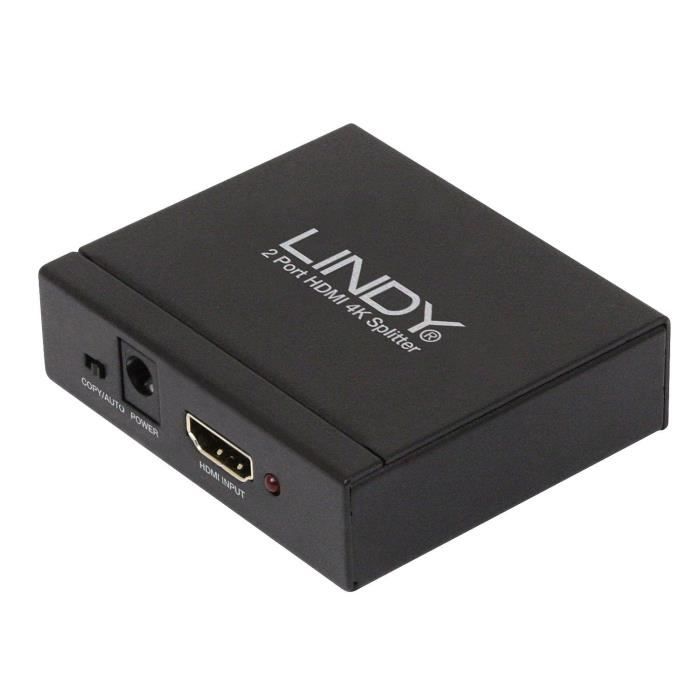 LINDY Splitter HDMI 4K - 2 ports - 2160p30 3D