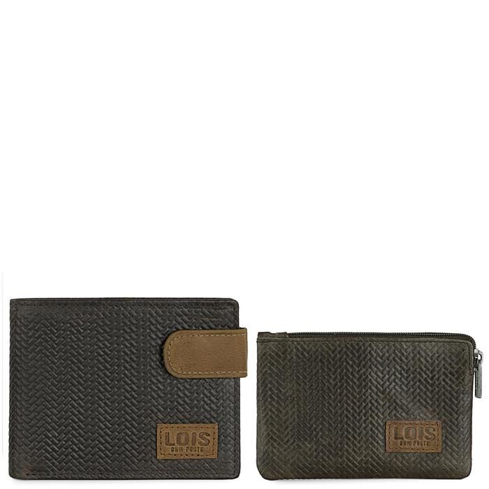 Portefeuille Homme En Cuir Imitation Carbone - Multifonction Avec Compartiments Cartes - Noir Argenté - Neuf Avec étiquettes