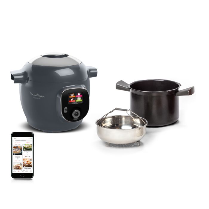 Moulinex Cookeo Multicuiseur 150 recettes Rapide 6 L 6 personnes Gris Java Pepper CE851HF0 Moulinex Cookeo Multicuiseur 150 recettes Rapide 6 L 6 personnes Gris Java Pepper CE851HF0