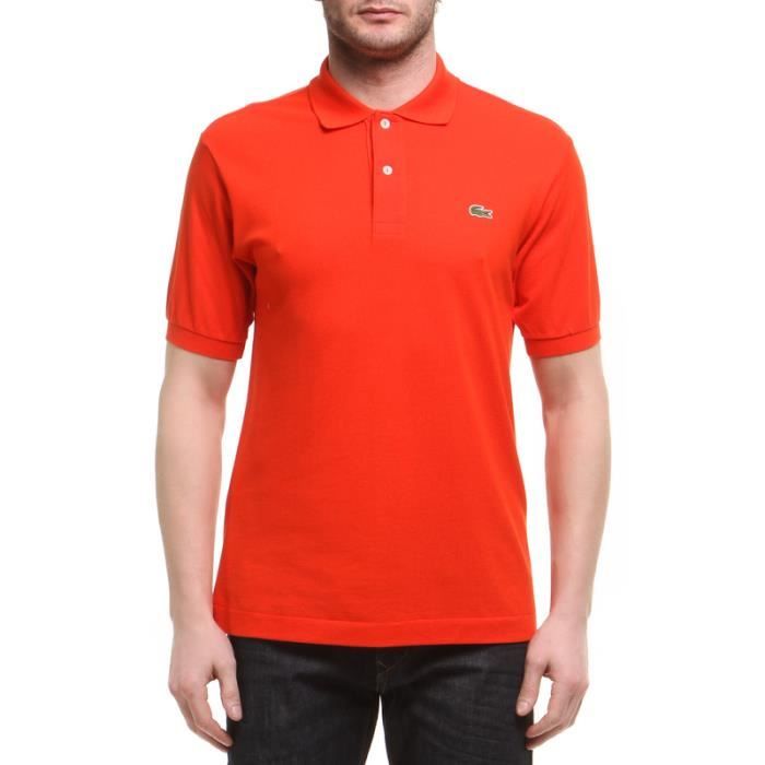 polo orange lacoste