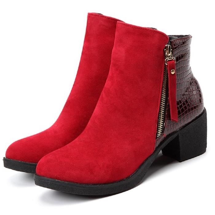 bottines imitation croco
