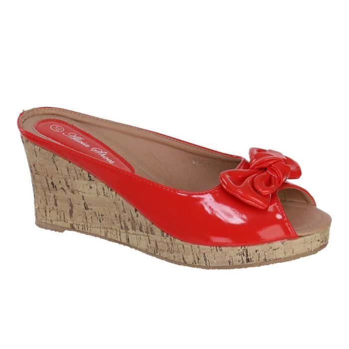 sabot femme talon compense