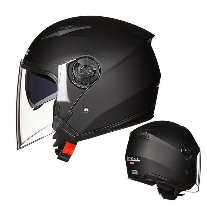Casque De Moto Rétro Jet - Homologué ECE/DOT, Style Vintage, à Face Ouverte Avec Boucle Rapide
