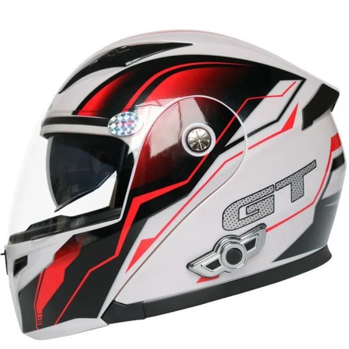 Casque Moto Modulaire Bluetooth ECE/DOT - Visière Double Anti-buée, Taille 57-68 Cm - Homme/femme, Pour Moto, Scooter