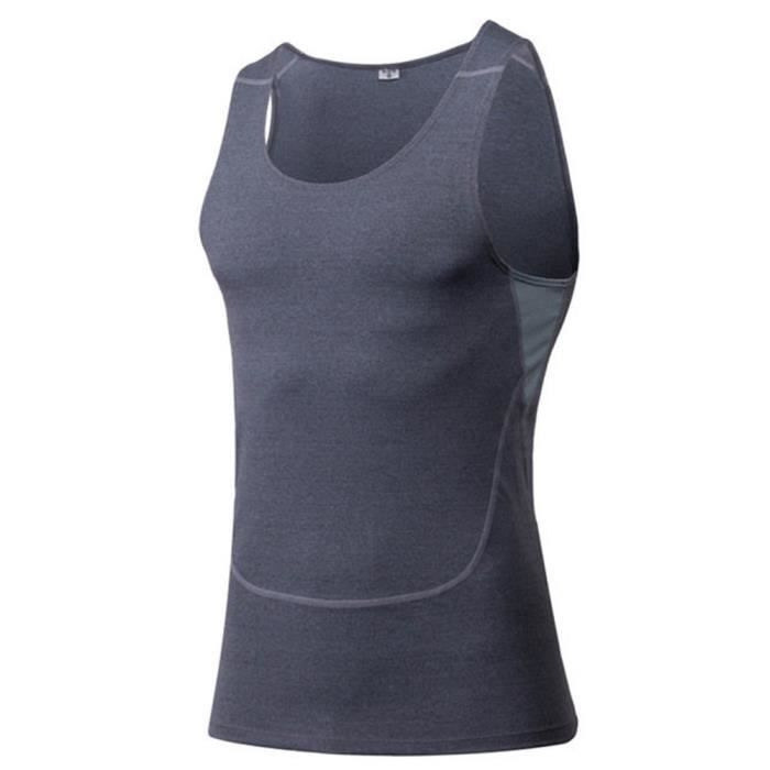 T-shirt Débardeur Homme Sport Fitness Séchage Rapide, Course Cyclisme, Taille S-XXL