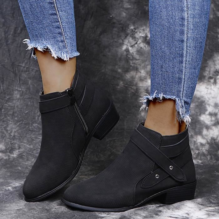 Chaussure talon carré fermé clearance