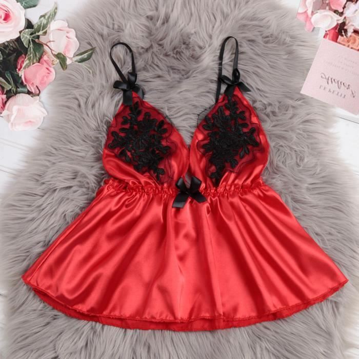 Caraco Satin Col Bénitier FOLINE - Bleu Roi - Kiabi - 23.09