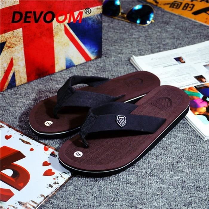 Tong Tongs en li ge pour hommes chaussures d t Style