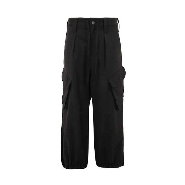 Pantalon Court Homme Yohji Yamamoto Noir - Taille S - Coupe Large Avec Ceinture Et Poignets - Neuf Sans étiquettes