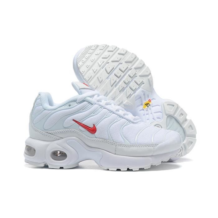 Baskets Nike Air Max TXT TN Plus Enfant Chaussures de Entrainment Blanc  Rouge Blanc rouge - Cdiscount Chaussures