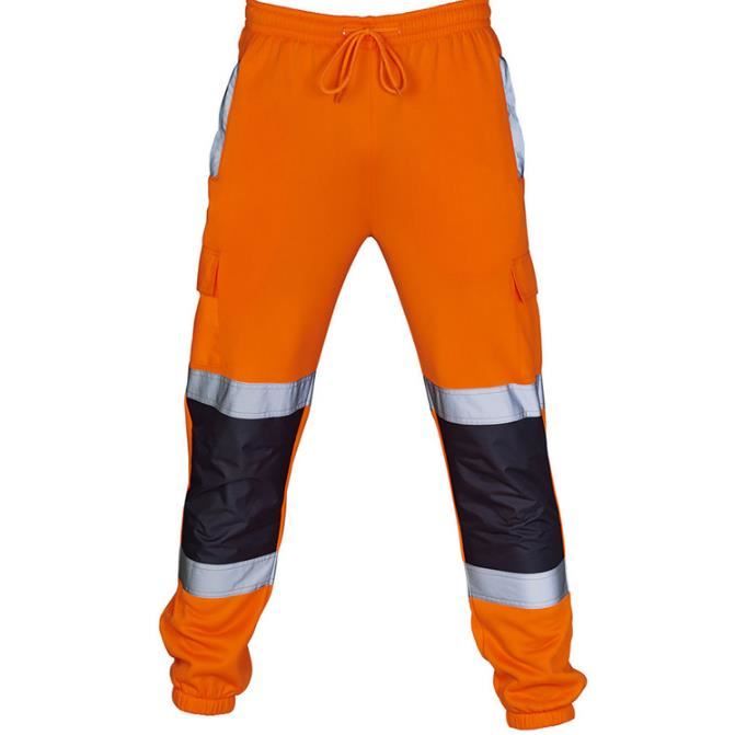 Pantalon de jogging bicolore haute visibilit pour homme avec