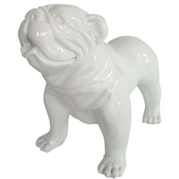 Statue Chien Bouledogue Anglais En Résine 31 Cm | Multicolore | Décoration Vidal