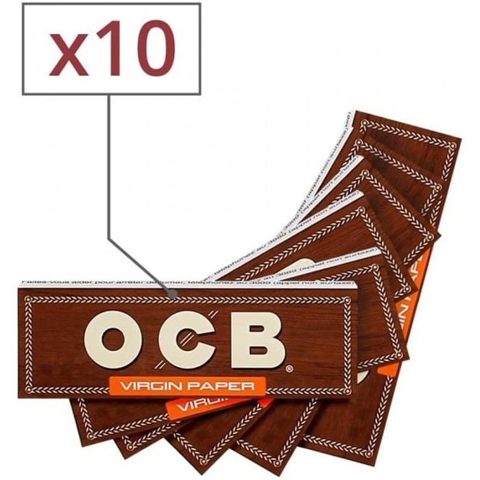 OCB Slim x pert box de 50 carnets de feuilles à rouler 5 briquets offerts 