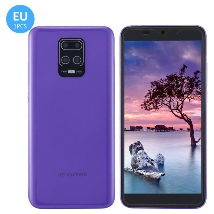 NOTE9 Smart Phone 5,8 pouces grand écran 1 + 4G mémoire double carte double veille violet