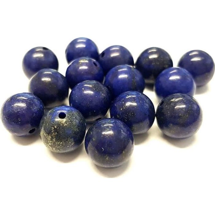 10 perles de Lapis  lazuli Naturelles