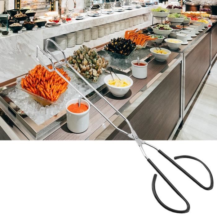 Cuisine De Camping Pince Alimentaire Noire Pinces De Cuisine En Acier Inoxydable Cuisine Salade Pince à Pain Barbecue Cuisinier Buffet Pinces De Service Ustensile 9/12/14''. (A), Ciseaux