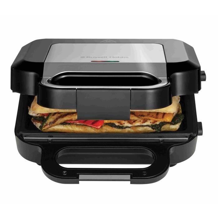 Russell Hobbs Appareil Croque Monsieur [Multifonction 3en1] Creations extra profondes pour sandwich épais gaufrier panini 3 plaques antiadhésives & sans BPA nettoyage facile 26810 - vue 3