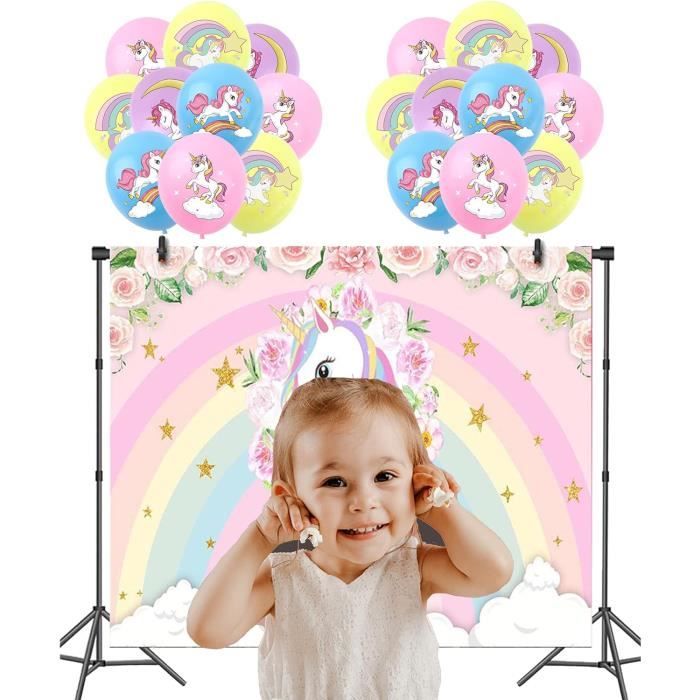 24 Guirlandes En Spirale Licorne Pour Anniversaire Enfants - Licornes, Châteaux, Arcs-en-ciel - Décoration Suspendue Plafond - 5