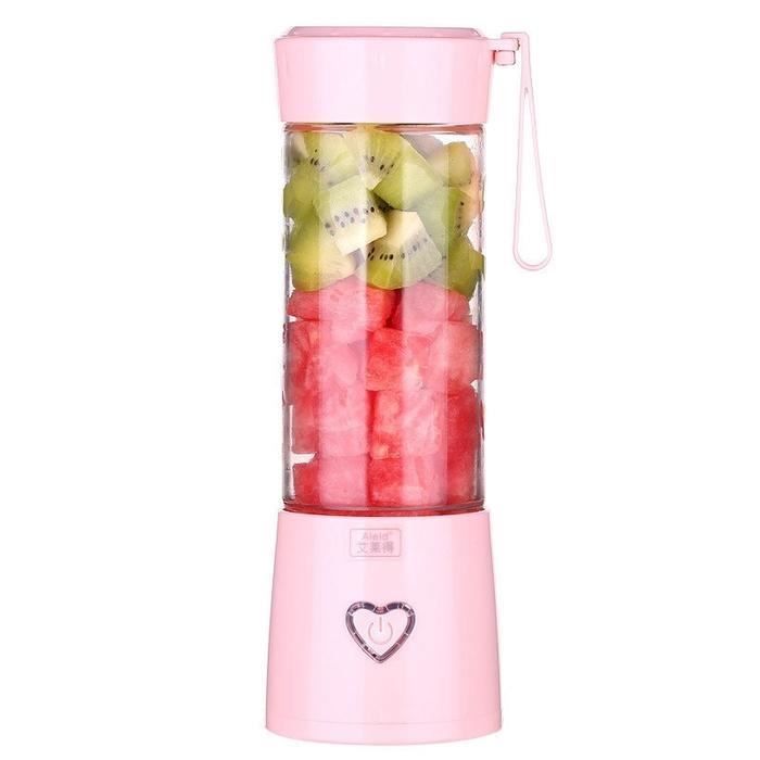 Mini Mixeur Smoothie Portable Sans Fil Rechargeable 400 Ml - 6 Lames - Neuf