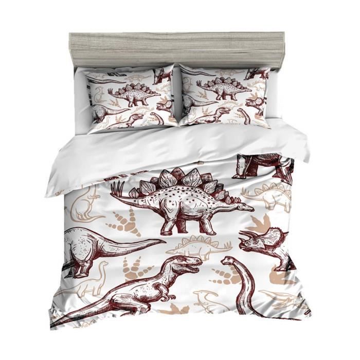 Housse De Couette Enfant 200x200 Cm Dessin Anime Famille De Dinosa Ception Garcon Parures De Lit 2 Personne Ktkl 005 200 X 200 Cm Cdiscount Maison