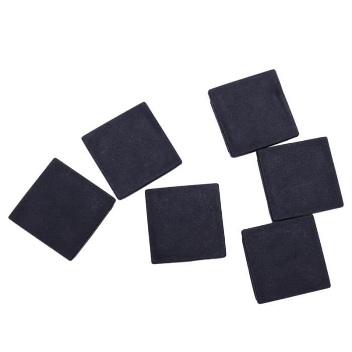 Bouchons D'extrémité Pour Tube Carré 1/2" X 1/2" - Lot De 20 Pièces - Plastique Noir - Marque Uxcell