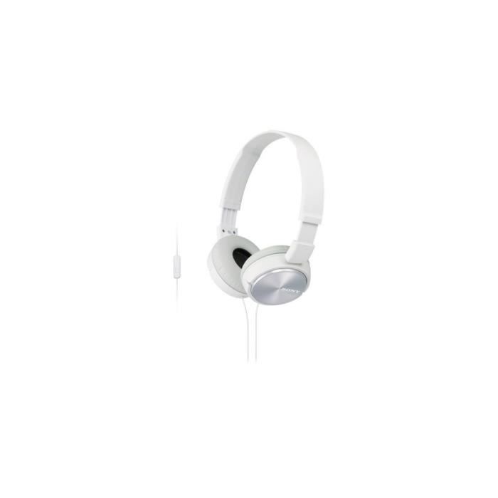 Casque - Sony - MDR-ZX310APW - Écouteurs avec microphone - Filaire - Blanc