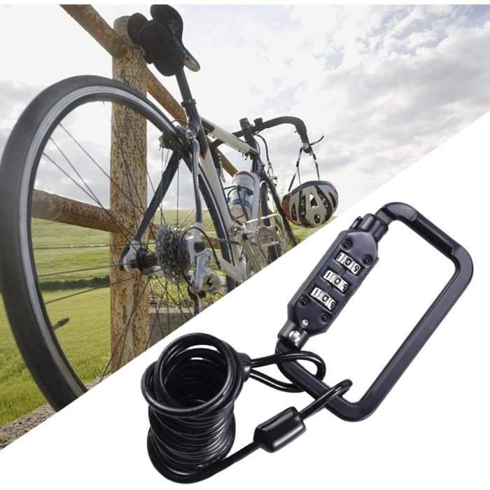Antivol Trottinette électrique Todeco - Cadenas à Code, Chaîne 8mm Acier Trempé, Sac étanche Inclus